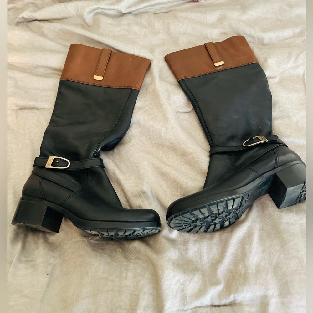 Bandolino Womens Baya Brown Tall Riding Boots Shoes 8 Medium